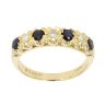 18ct Yellow Gold 0.10ct Diamond And Sapphire Ring