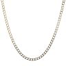 9ct Yellow Gold Square Curb Chain 22"