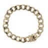 9ct Yellow Gold Curb Bracelet 8"
