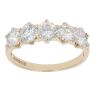 9ct Yellow Gold Cubic Zirconia Five Stone Ring