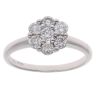 9ct White Gold 0.75ct Brilliant Cut Diamond Cluster Ring