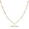 9ct Yellow Gold Fancy T-Bar Chain 18"