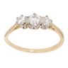 18ct Yellow Gold 0.55ct Diamond Trilogy Ring