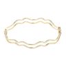 9ct Yellow Gold Duo Wave Bangle