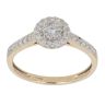 9ct Yellow Gold 0.33ct Diamond Cluster Ring