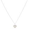 18ct Yellow And White Gold 0.25ct Diamond Heart Pendant And Chain 18"
