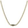 14ct Yellow Gold Monaco Curb Classic Plain Lock Chain 18"