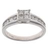 18ct White Gold 0.56ct Diamond Cluster Ring