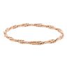 9ct Yellow And Rose Gold Patterned Rope Twist Bangle