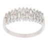 18ct White Gold 0.30ct Brilliant and Baguette Cut Diamond Cluster Ring