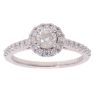 18ct White Gold 0.78ct Diamond Cluster Ring