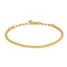 22ct Yellow Gold Plain Bangle with Lock