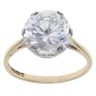 9ct Yellow Gold Cubic Zirconia Single Stone Ring