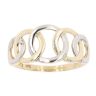 9ct Yellow and White Gold Entwinned Circles Ring