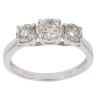 14ct White Gold 1.40ct Brilliant Cut Diamond Trilogy Ring