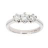 18ct White Gold 0.50ct Diamond Trilogy Ring