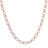 9ct Rose Gold Patterned And Plain Fancy Chain 22"