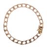 9ct Yellow Gold Square Curb Bracelet 7"