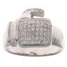 Silver Cubic Zirconia Boxing Glove Ring