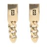 14ct Yellow Gold Monaco Classic Plain Drop Earrings