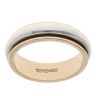 9ct Yellow and White Gold Spin Wedding Band 5.1mm