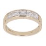 9ct Yellow Gold Cubic Zirconia Half Eternity Ring