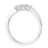 9ct White Gold 0.25ct Diamond Trilogy Ring