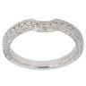 14ct White Gold 0.33ct Brilliant Cut Diamond Wishbone Ring