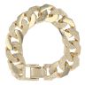 9ct Yellow Gold Bark Effect Curb Bracelet 8.5"