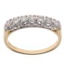 18ct Yellow Gold 0.33ct Brilliant Cut Diamond Half Eternity Ring