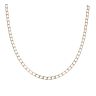 9ct Yellow Gold Square Curb Chain 18"