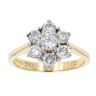 18ct Yellow Gold 1.00ct Diamond Cluster Ring