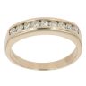 9ct Yellow Gold 0.33ct Brilliant Cut Diamond Half Eternity Ring