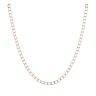9ct Yellow Gold Square Curb Chain 18"