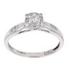 9ct White Gold 0.25ct Diamond Cluster Ring