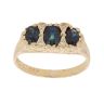 18ct Yellow Gold 0.03ct Diamond And Sapphire Ring