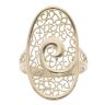 14ct Yellow Gold Open Work Filigree Ring