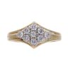 18ct Yellow Gold 0.50ct Diamond Cluster Ring
