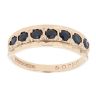 9ct Yellow Gold Sapphire Eternity Ring