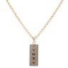9ct Yellow Gold Patterned Hallmarked Ingot Pendant And Chain 26"