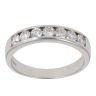 18ct White Gold 0.50ct Brilliant Cut Diamond Half Eternity Ring