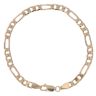 9ct Yellow Gold Figaro Bracelet 7.5"