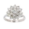 18ct White Gold 1.50ct Brilliant Cut Diamond Cluster Ring