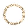 9ct Yellow Gold Curb Bracelet 8"
