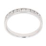 18ct White Gold 0.30ct Brilliant Cut Diamond Half Eternity Ring