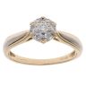 18ct Yellow Gold 0.26ct Brilliant Cut Diamond Cluster Ring
