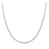 9ct White Gold Curb Chain 16"