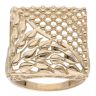 14ct Yellow Gold Patterned Ring