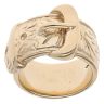 9ct Yellow Gold Patterned Buckle Ring