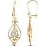 9ct Yellow Gold Cubic Zirconia Drop Earrings